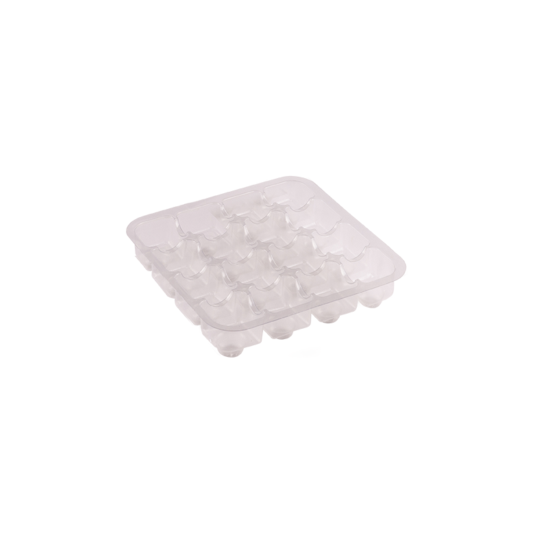 50 Adet 16 Bölmeli Şeffaf Seperatör - 16 cm x 16 cm x 4 cm