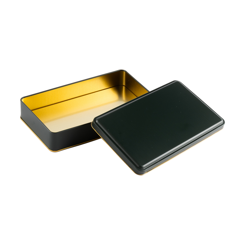 48 Adet Yeşil Dikdörtgen Metal Kutu - 14 cm x 24 cm x 4 cm