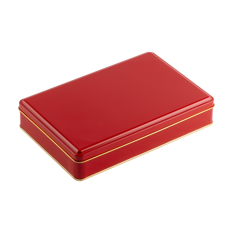 35 Adet Kırmızı Dikdörtgen Metal Kutu - 17 cm x 26 cm x 4 cm
