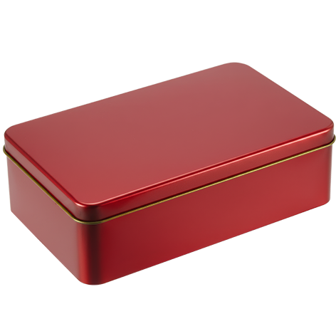 25 Adet Kırmızı Dikdörtgen Metal Kutu - 30 cm x 20 cm x 10 cm