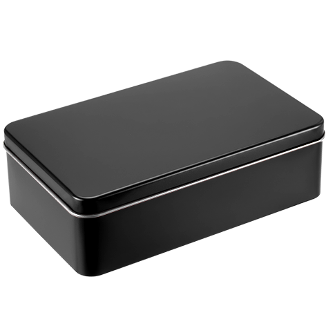25 Adet Siyah Dikdörtgen Metal Kutu - 30 cm x 20 cm x 10 cm