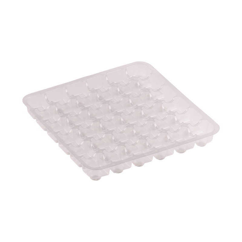 50 Adet 36 Bölmeli Şeffaf Seperatör - 21.5 cm x 21.5 cm x 4 cm
