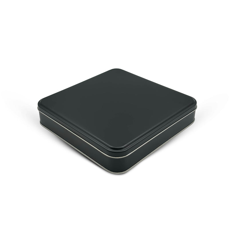 108 Adet Siyah Kare Metal Kutu - 21.5 cm x 21.5 cm x 4 cm