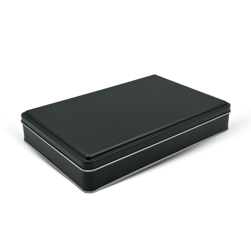 126 Adet Siyah Dikdörtgen Metal Kutu - 17 cm x 26 cm x 4 cm
