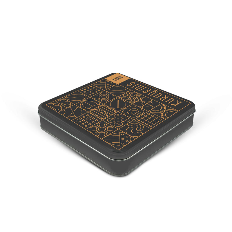 216 Adet Hazır Tasarımlı Kare Kuruyemiş Kutusu – 21.5 cm x 21.5 cm x 4 cm