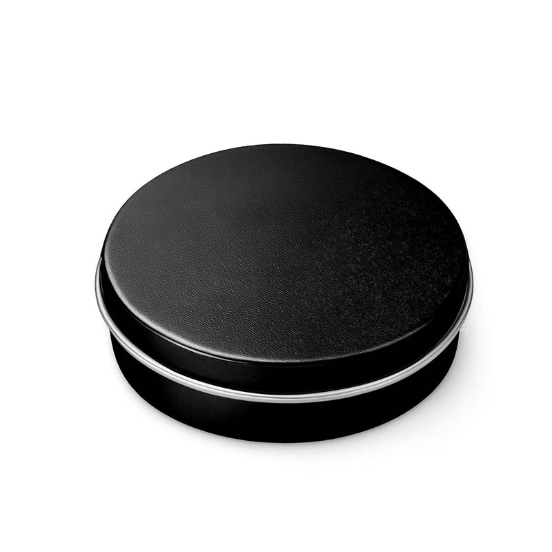 200 Adet Siyah Yuvarlak Metal Kutu – 21.5 cm Çap / 4 cm Yükseklik